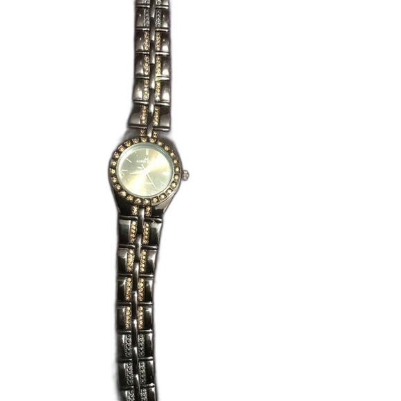 Brown Anne Klein watch with stones - Picture 2 of 2